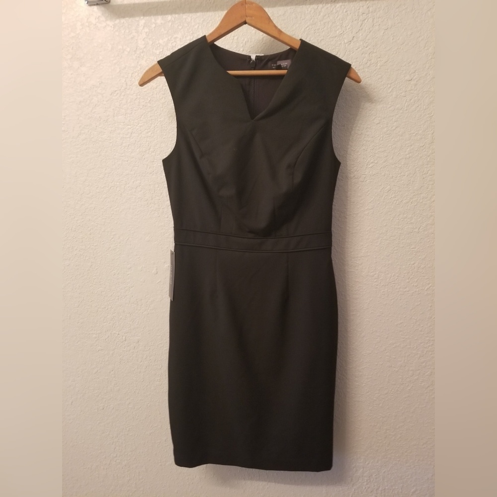 Black sheath dress